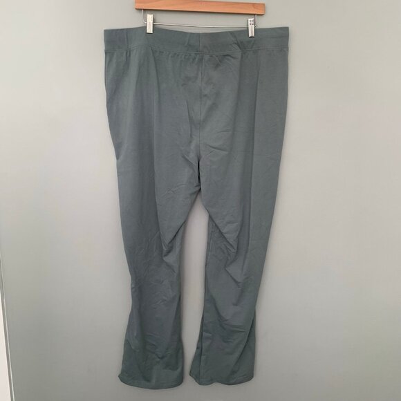 NEW RBX cotton stretch pale green pull on elastic waist pintuck bootcut pants - Picture 6 of 10